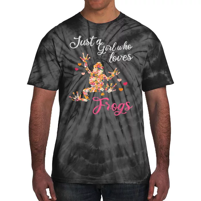 Just A Girl Who Loves Frogs Tie-Dye T-Shirt