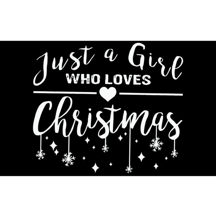 Just A Girl Who Loves Christmas Bumper Sticker