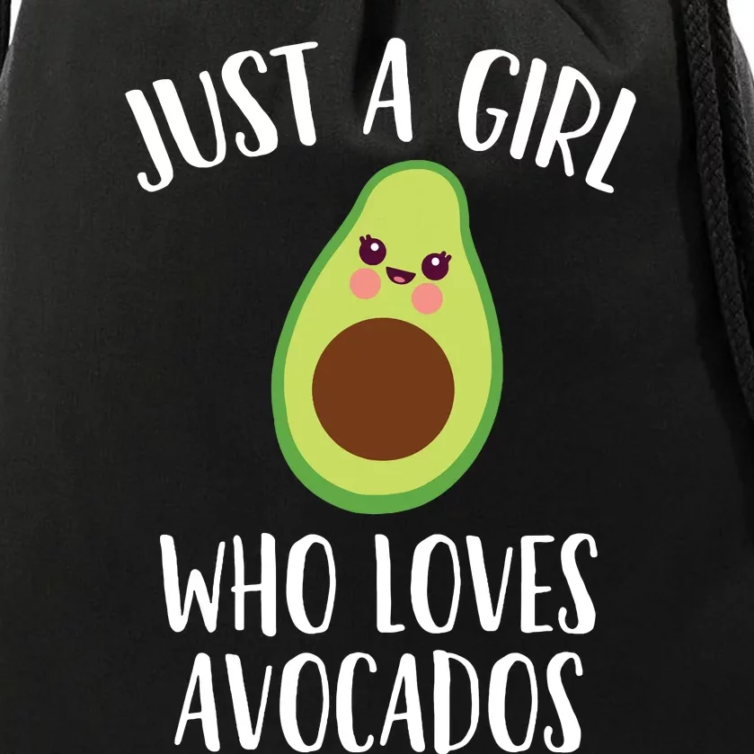 Just A Girl Who Loves Avocados Drawstring Bag