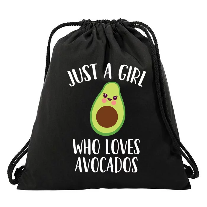 Just A Girl Who Loves Avocados Drawstring Bag