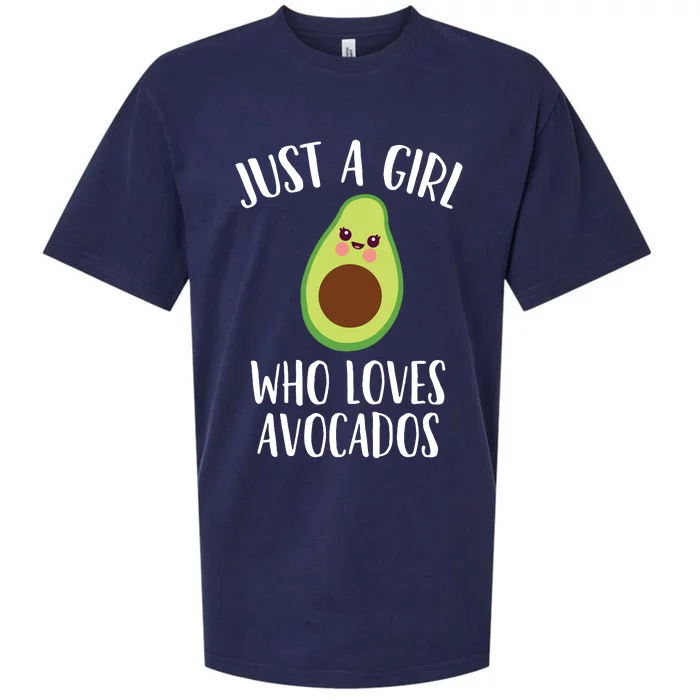 Just A Girl Who Loves Avocados Sueded Cloud Jersey T-Shirt