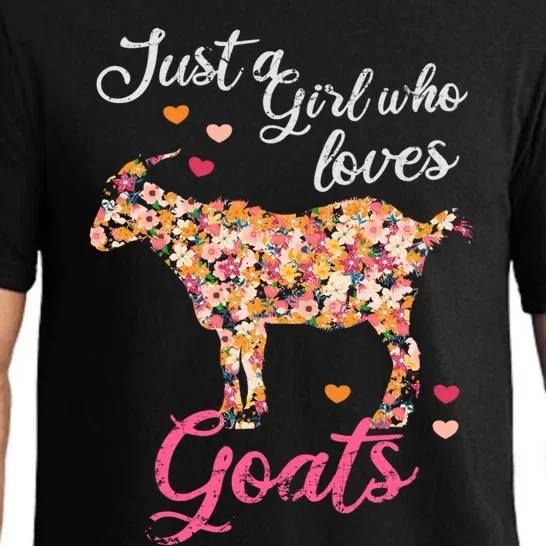 Just A Girl Who Loves Goats Gift Pajama Set