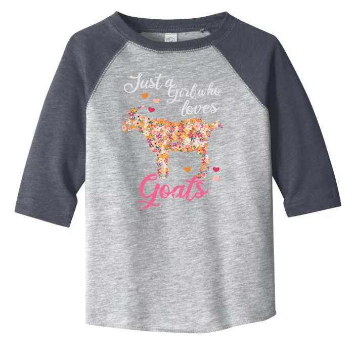 Just A Girl Who Loves Goats Gift Toddler Fine Jersey T-Shirt