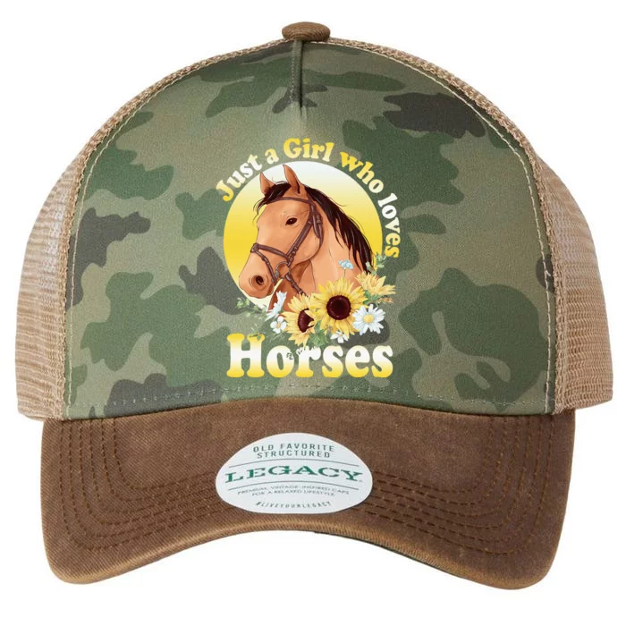 Just A Girl Who Loves Horses Riding Legacy Tie Dye Trucker Hat