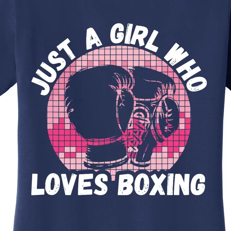 Just A Girl Who Loves Boxing, Female Boxer Women's T-Shirt