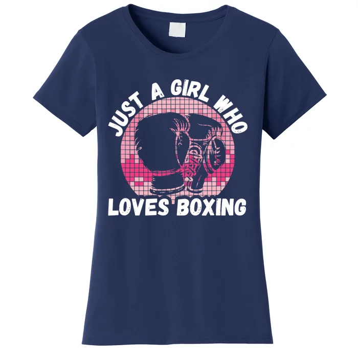 Just A Girl Who Loves Boxing, Female Boxer Women's T-Shirt