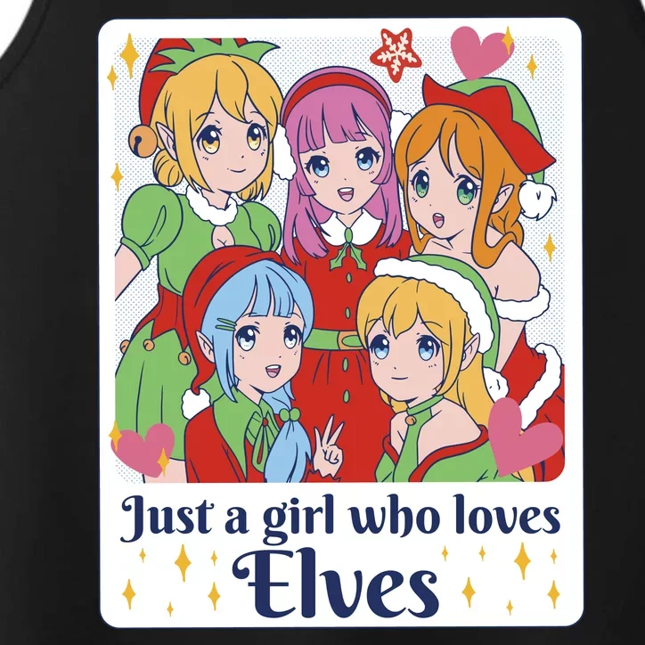 Just A Girl Who Loves Elves Anime Christmas Performance Tank