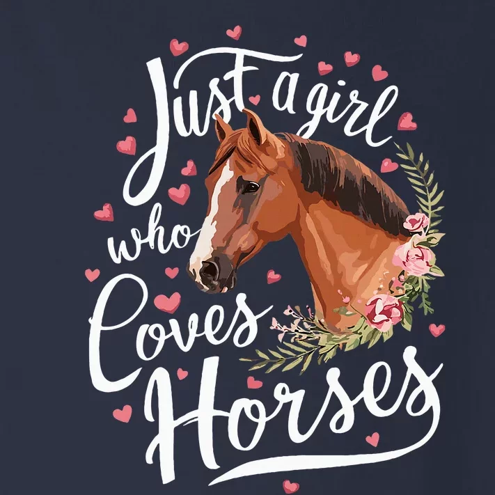 Just A Girl Who Loves Horses Horse Toddler Long Sleeve Shirt