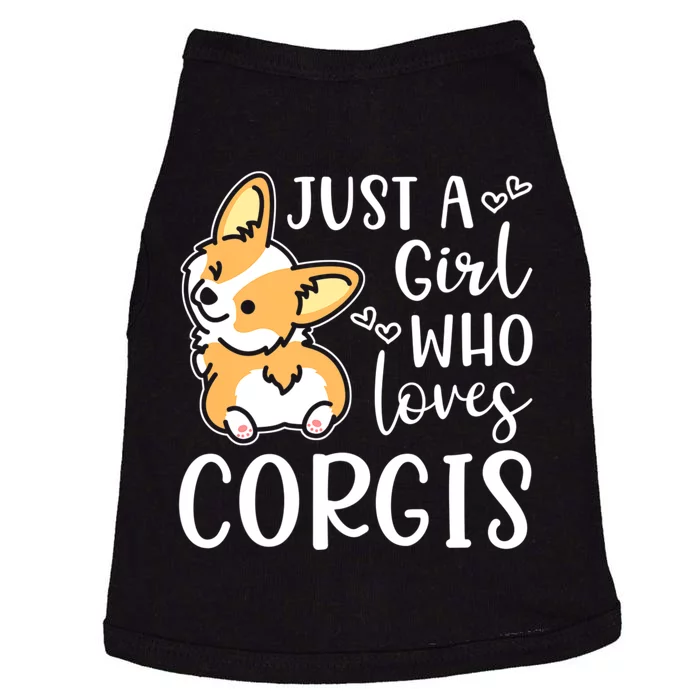 Just A Girl Who Loves Corgis Cute Corgi Doggie Tank