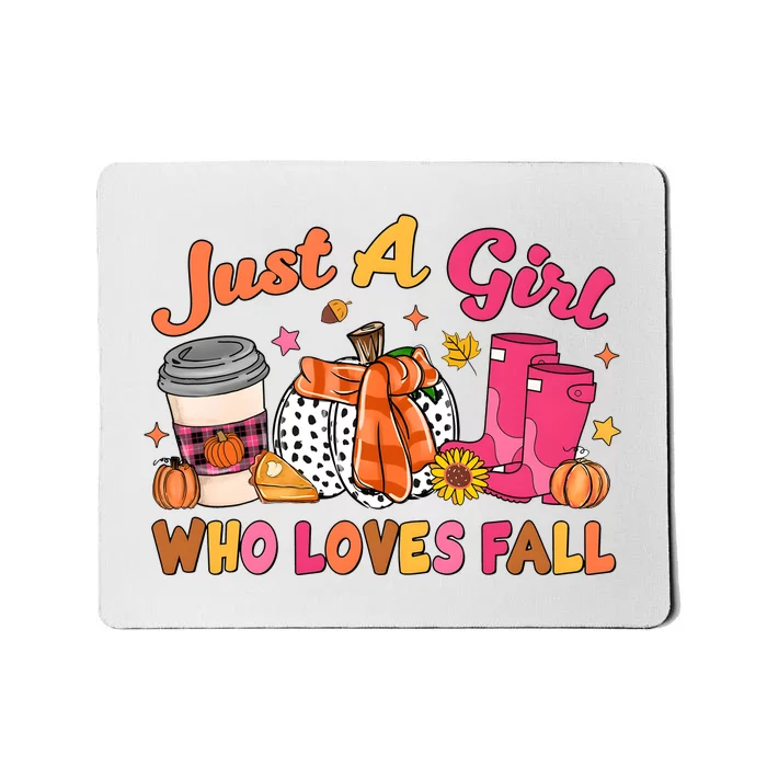 Just A Girl Who Loves Fall Mousepad