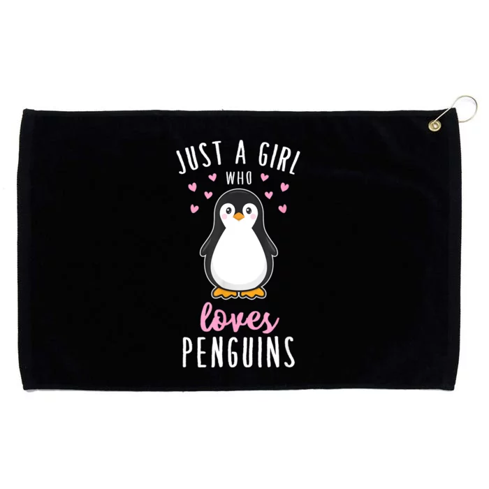 Just A Girl Who Loves Penguins T Shirt Cute Nature Toddlers Grommeted Golf Towel