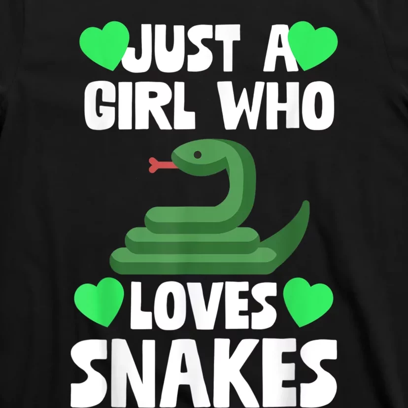 Just A Girl Who Loves Snakes Snake Lover Gift T-Shirt