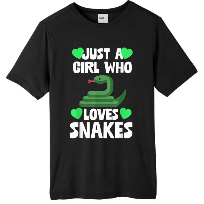 Just A Girl Who Loves Snakes Snake Lover Gift ChromaSoft Performance T-Shirt