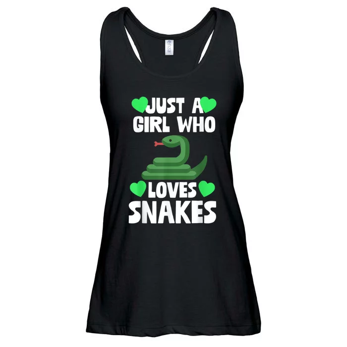 Just A Girl Who Loves Snakes Snake Lover Gift Ladies Essential Flowy Tank