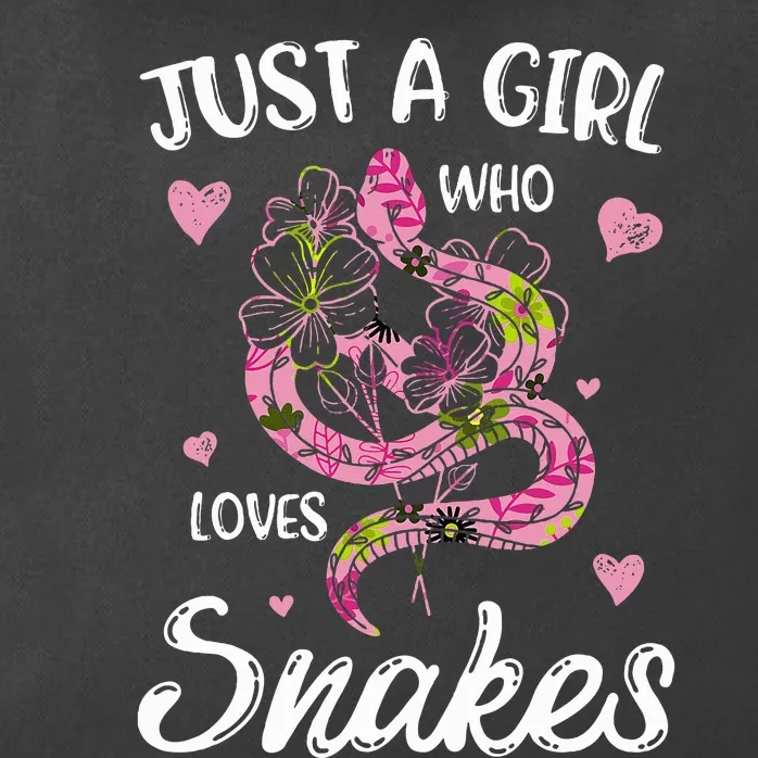 Just A Girl Who Loves Snakes Wo Snake Lover Zip Tote Bag