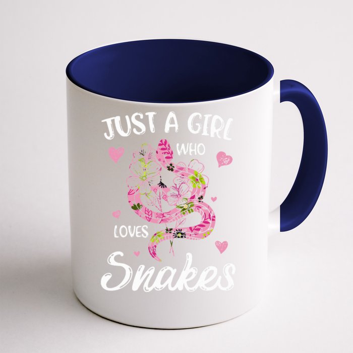 Just A Girl Who Loves Snakes Wo Snake Lover Front & Back Coffee Mug