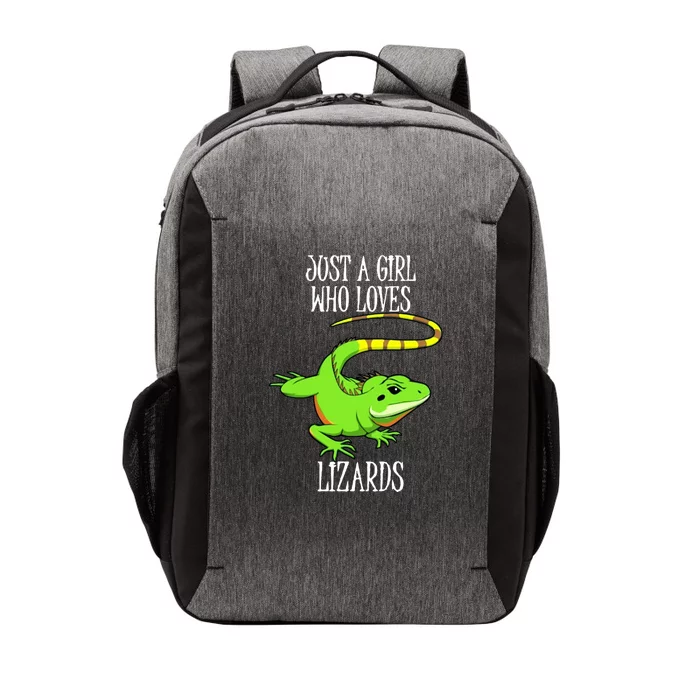 Just A Girl Who Loves Lizard Vector Backpack