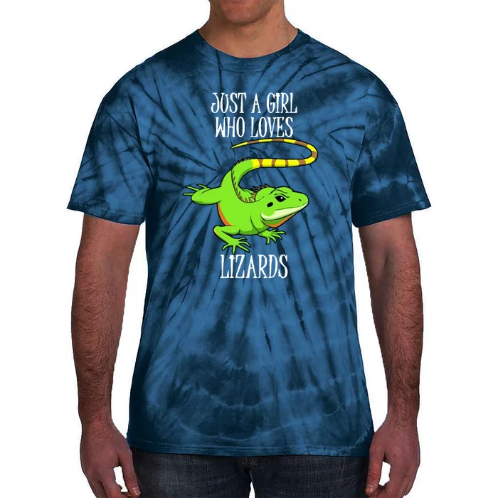 Just A Girl Who Loves Lizard Tie-Dye T-Shirt