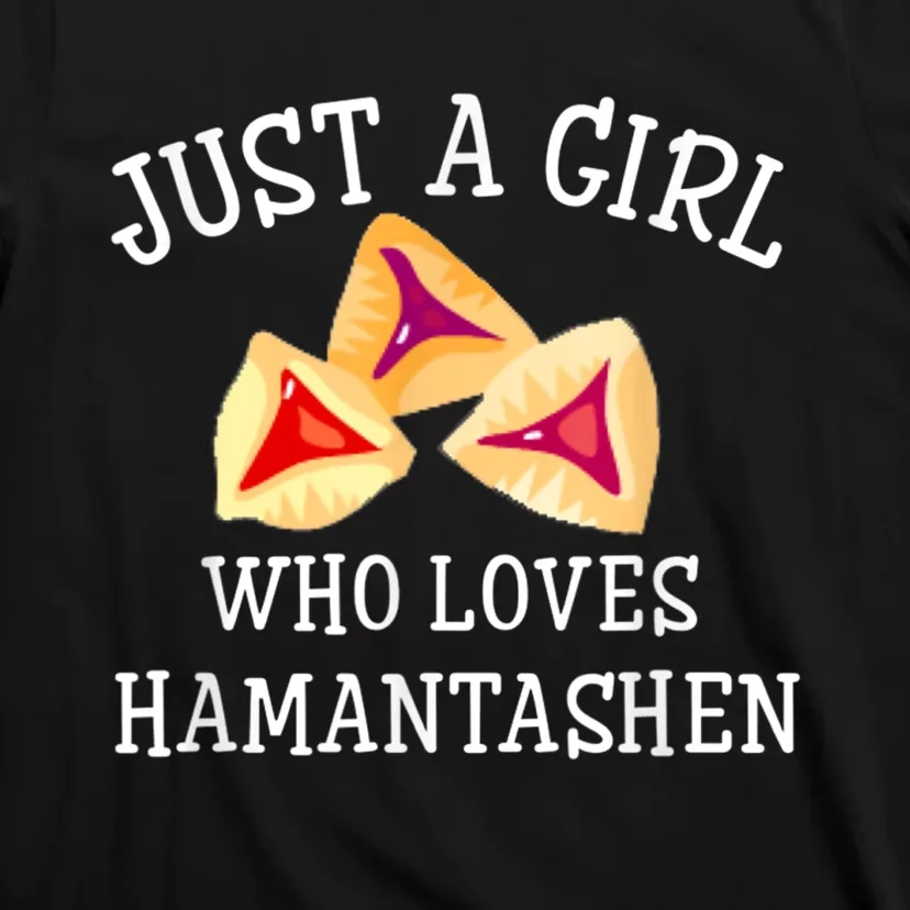 Just A Girl Who Loves Hamantashen Happy Purim Costume Party T-Shirt