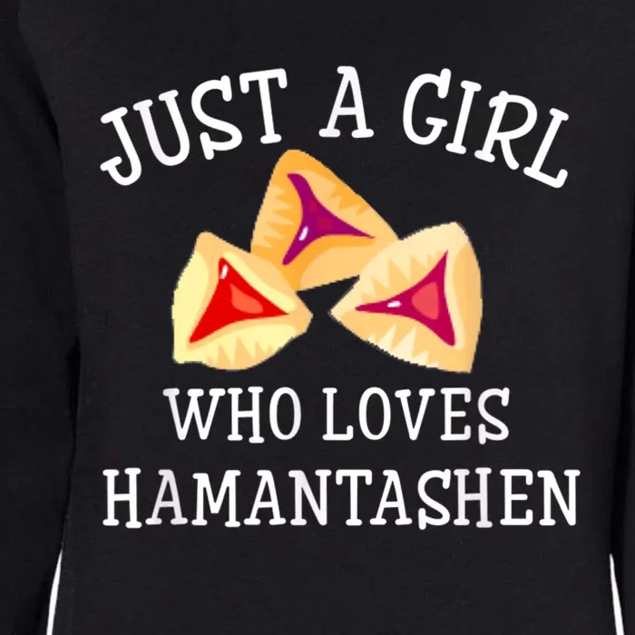 Just A Girl Who Loves Hamantashen Happy Purim Costume Party Womens California Wash Sweatshirt