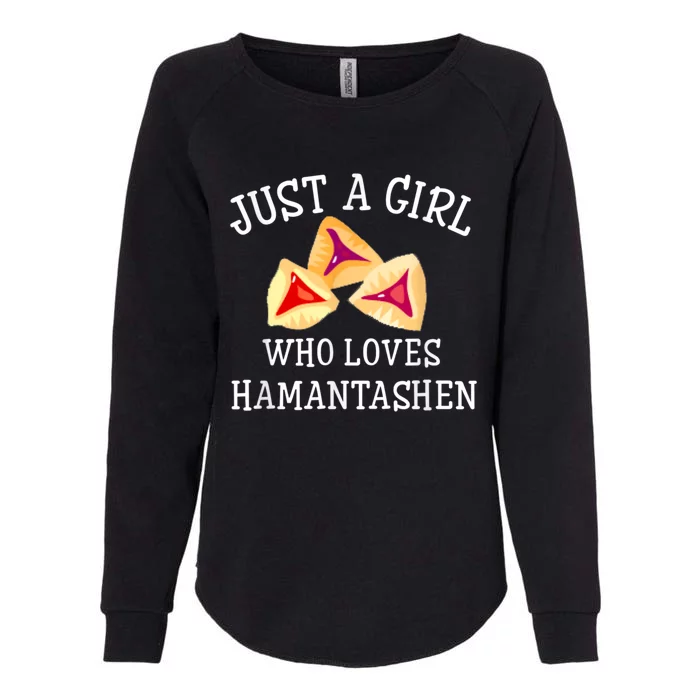 Just A Girl Who Loves Hamantashen Happy Purim Costume Party Womens California Wash Sweatshirt