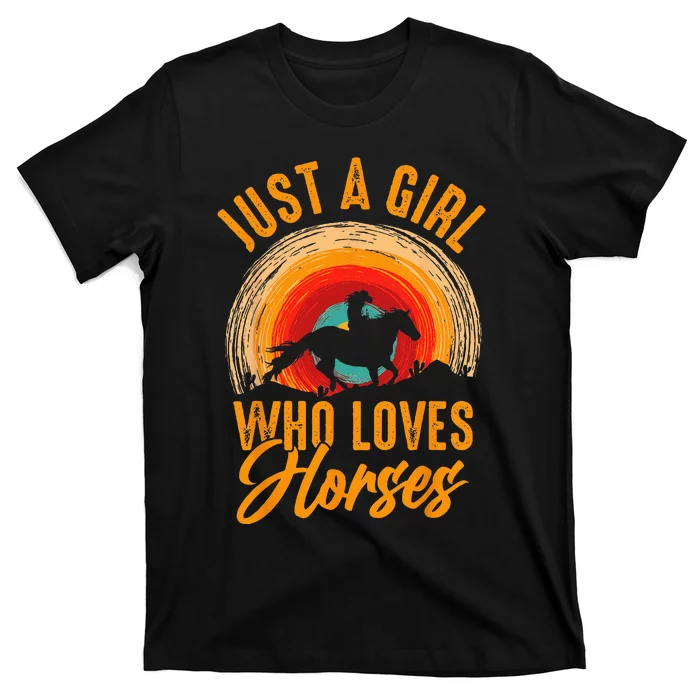 Just A Girl Who Loves Monkeys Cute Monkey Lover Kids T-Shirt