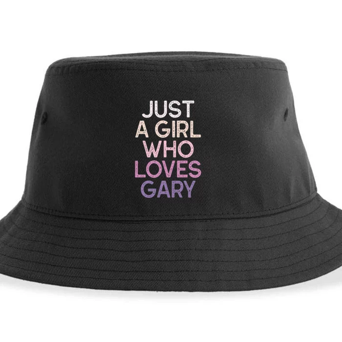 Just A Girl Who Loves Gary Name Sustainable Bucket Hat