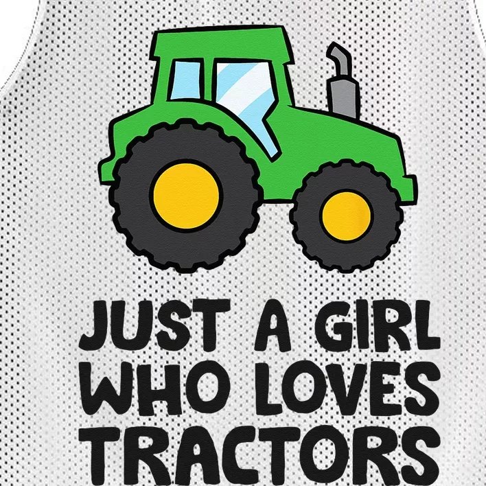 Just A Girl Who Loves Tractors Mesh Reversible Basketball Jersey Tank