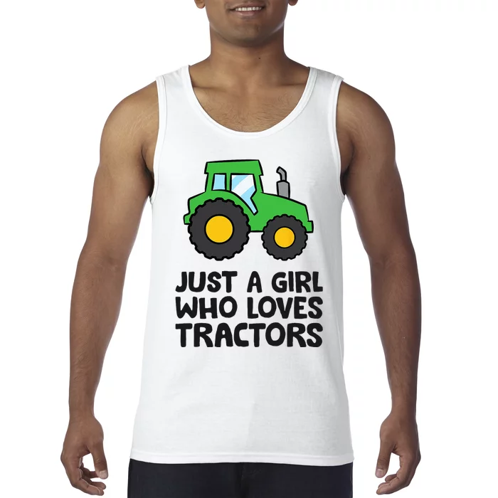 Just A Girl Who Loves Tractors Tank Top