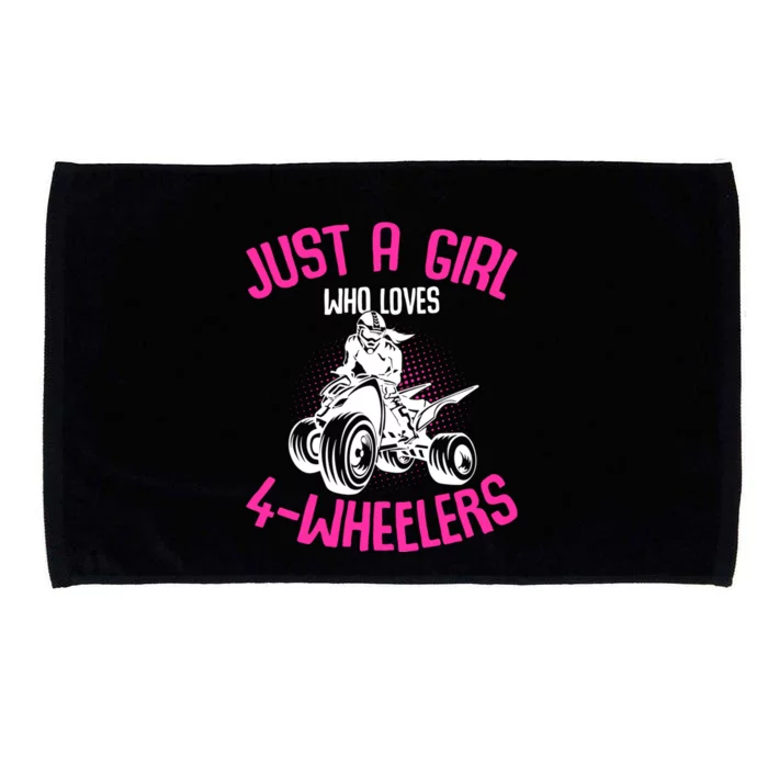 Just A Girl Who Loves 4 Wheelers Atv Quad Microfiber Hand Towel