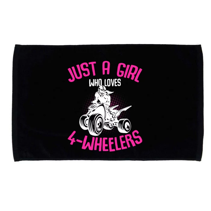 Just a Girl who loves 4 Wheelers ATV Quad Girl Microfiber Hand Towel