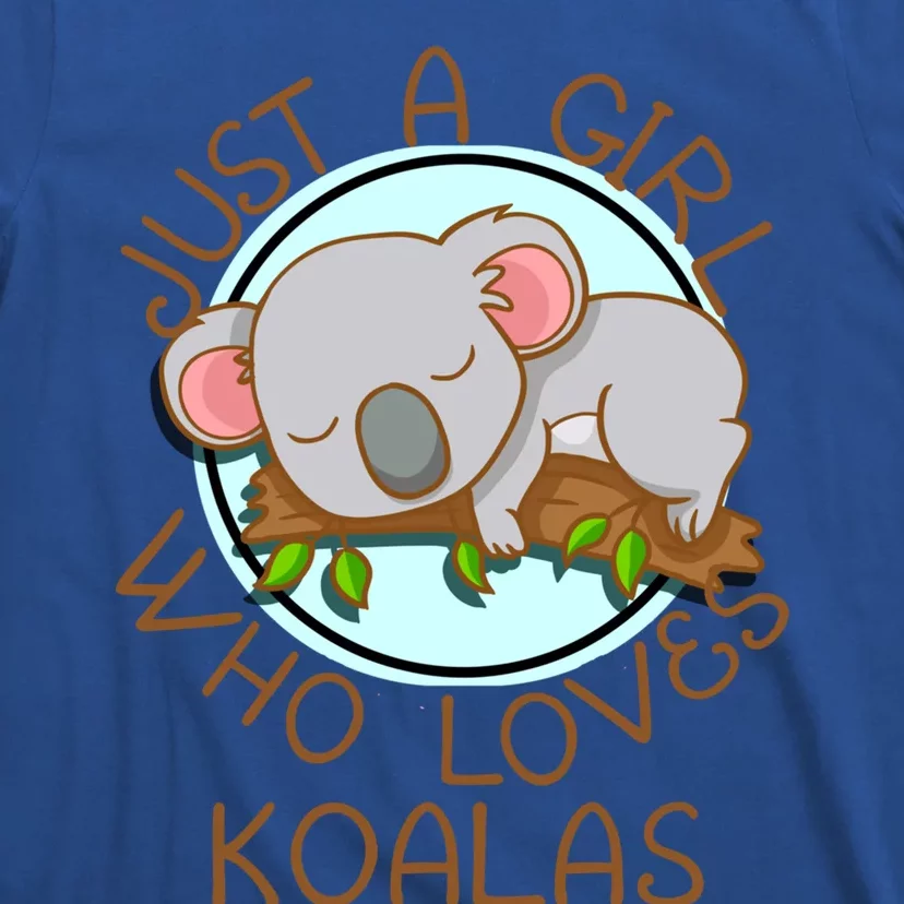 Just A Girl Who Loves Koala Bear Gift T-Shirt