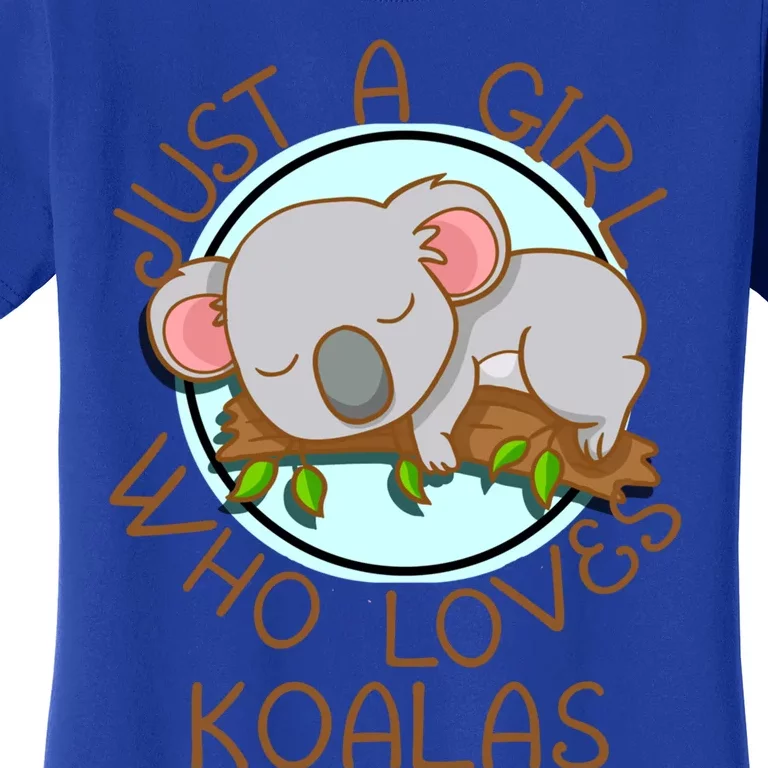 Just A Girl Who Loves Koala Bear Gift Women's T-Shirt