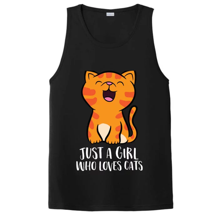 Just A Girl Who Loves Cats Performance Tank