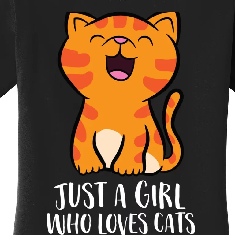 Just A Girl Who Loves Cats Women's T-Shirt