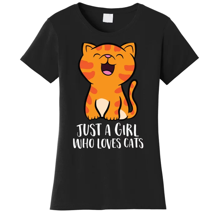 Just A Girl Who Loves Cats Women's T-Shirt