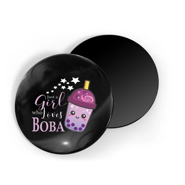 Just A Girl Who Loves Boba Tea Boba Milk Tea Bubble Tea Magnet