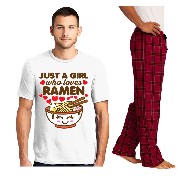 Just A Girl Who Loves Ramen Cute Kawaii Asian Noodles Lover Pajama Set