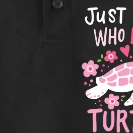 Just A Girl Who Loves Turtles Turtle Gift Dry Zone Grid Performance Polo