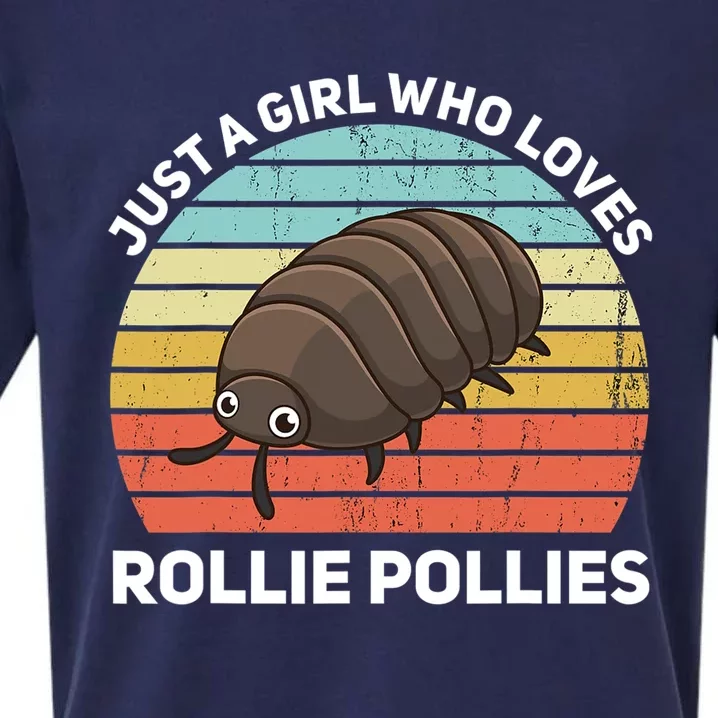 Just A Girl Who Loves Rollie Pollies Isopod Entomologist Sueded Cloud Jersey T-Shirt