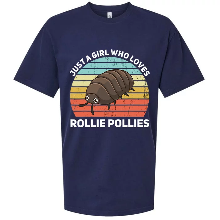 Just A Girl Who Loves Rollie Pollies Isopod Entomologist Sueded Cloud Jersey T-Shirt