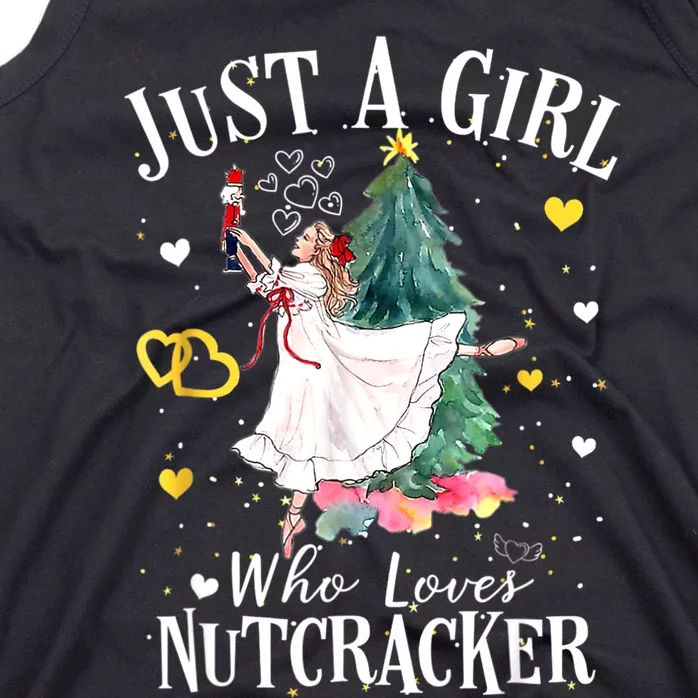 Just A Girl Who Loves Nutcrackers Christmas Ballet Tank Top