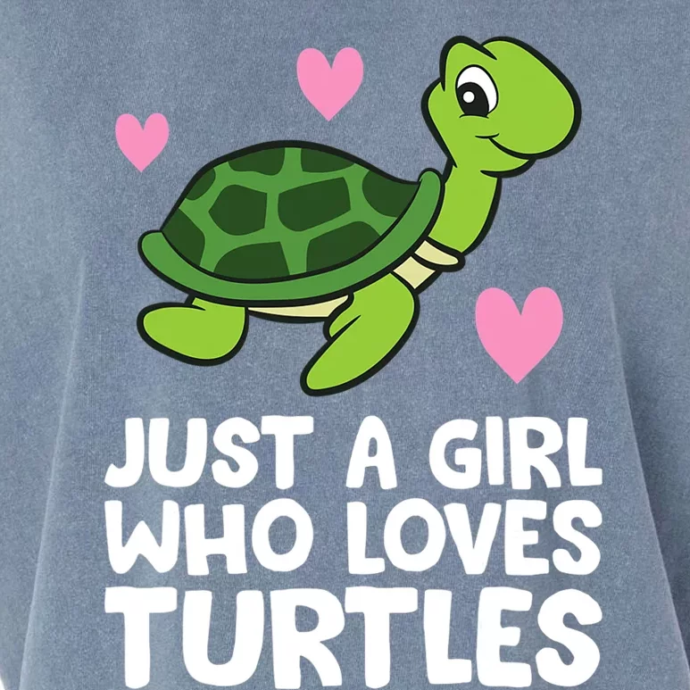 Just A Girl Who Loves Turtles Garment-Dyed Women's Muscle Tee