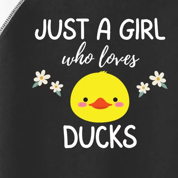 Just A Girl Who Loves Ducks Cute Duck Lover Owner Gift Toddler Fine Jersey T-Shirt