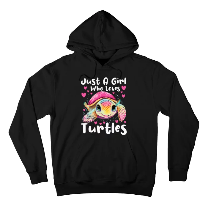 Just A Girl Who Loves Turtles Sea Animal Reptile Lover Hoodie