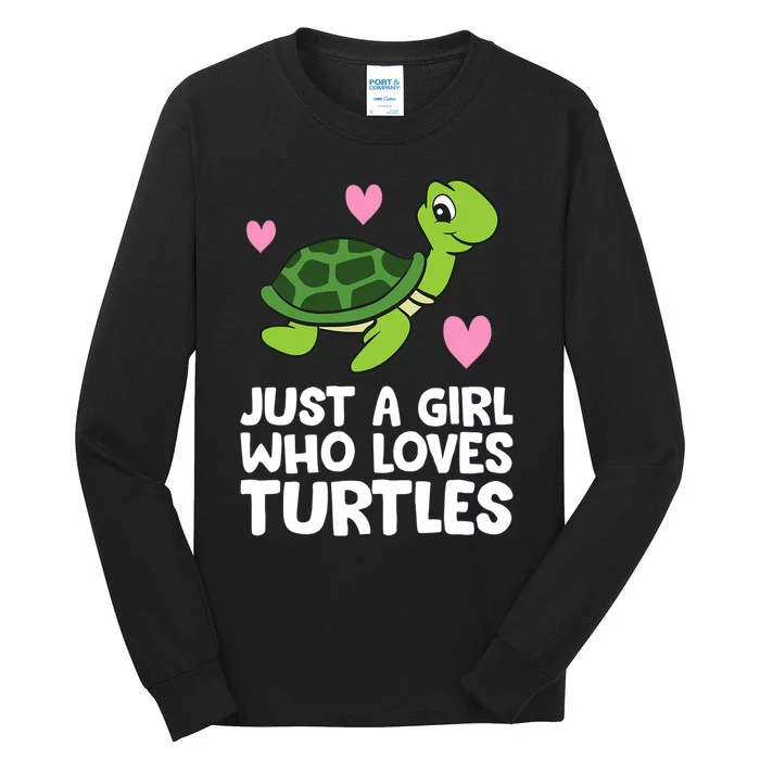 Just a Girl Who Loves Turtles Tall Long Sleeve T-Shirt