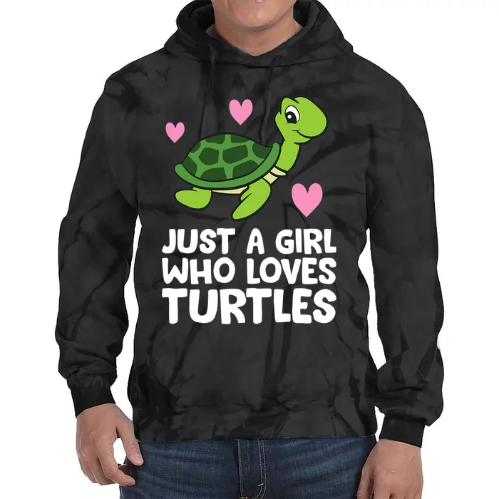 Just a Girl Who Loves Turtles Tie Dye Hoodie