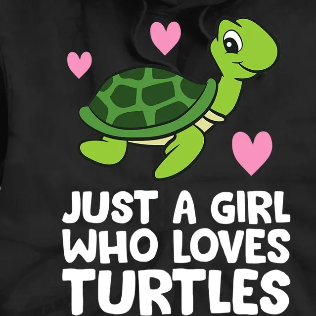 Just a Girl Who Loves Turtles Tie Dye Hoodie