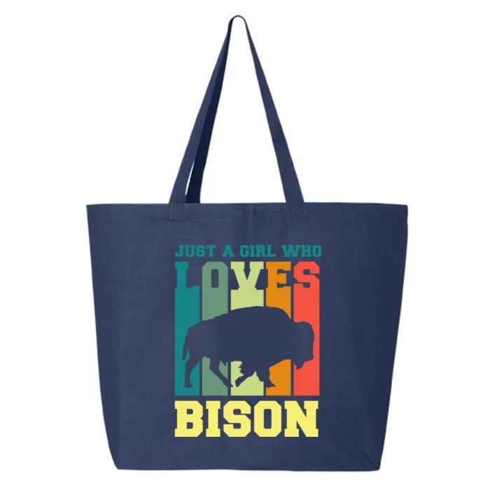 Just A Girl Who Loves Bison 25L Jumbo Tote