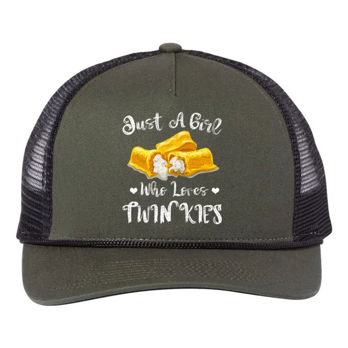 Just A Girl Who Loves Twinkies Retro Rope Trucker Hat Cap